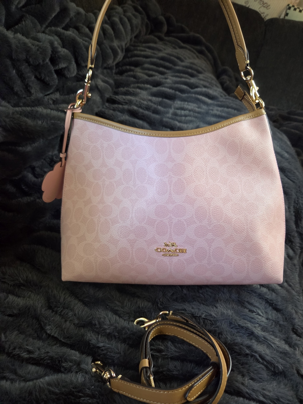 Pink Signature Canvas Bag